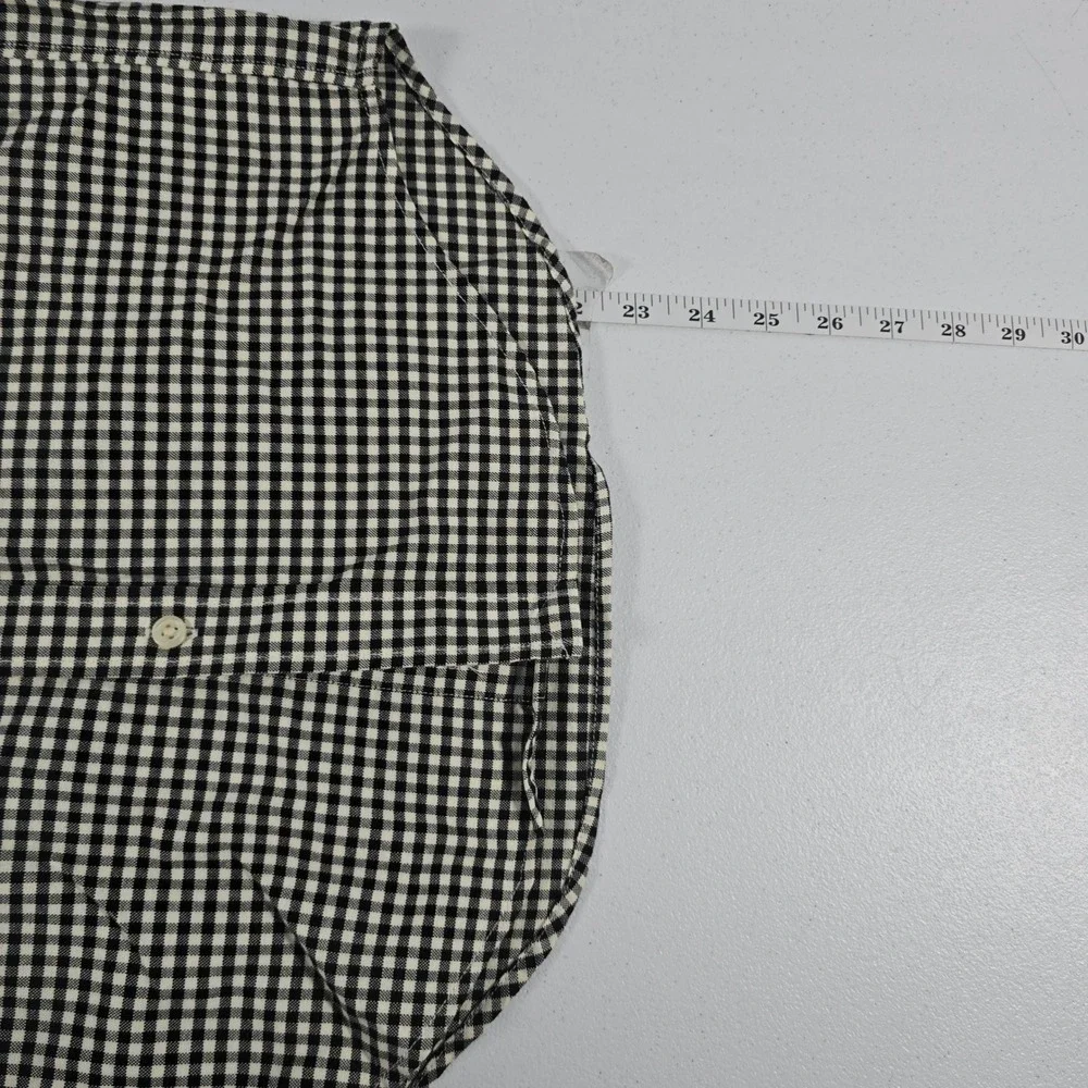 Ralph Lauren Kids Boys Gingham Button Down Shirt‎ Black White Size S 8 Pony Logo